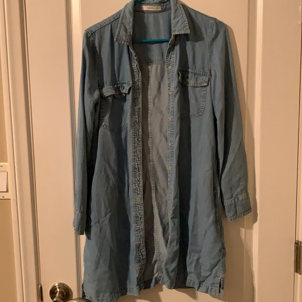 Denim shirt/short dress